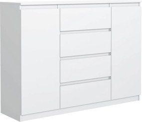 Komoda NUDO 138,5 cm do Salonu Sypialni Biały