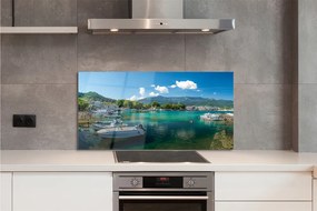 Panel Szklany Spokojna Przystań u Stóp Gór