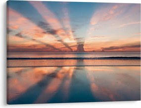 Obraz promieni słonecznych nad plażą Dayton (70x50 cm)