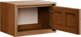 Brązowa wisząca szafka pod umywalkę z litego drewna tekowego 60x40 cm Kenta – Kave Home