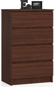 Komoda AKORD K60 Wenge 60 cm 4 szuflady kolor Wenge mat 60x40x99 cm