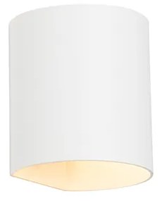 Nowoczesna lampa ścienna biała - Sabbio Nowoczesny Oswietlenie wewnetrzne