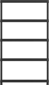 Półka otwarta z tworzywa szt.PLUS 120/5 - 187 x 120 x 40 cm