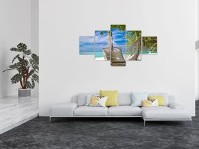 Obraz - Hamak na plaży (125x70 cm)