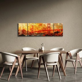 Obraz - Golden Gate, San Francisco, Kalifornia (170x50 cm)