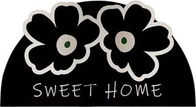 Czarny dywanik łazienkowy 60x100 cm Miedo – Foutastic