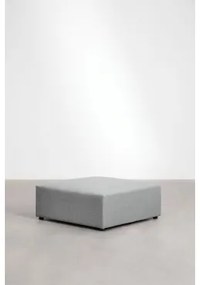 Pufa 90x90 Cm Do Sofy Modułowej Kata Tkaniny Szary - Sklum