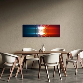 Abstrakcyjny obraz aktywnego ładunku (z zegarem) (90x30 cm)