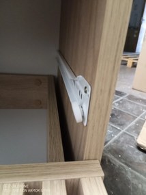 PROMOCJA Stolík nocny ENTSIAN 40x40 cm, dąb artisan II jakość