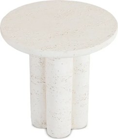 Stolik Kawowy BROK 46 cm Krem/Beż Japandi