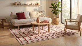 Czerwony/beżowy dywan 120x170 cm Picnic – ESTE