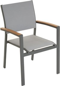 Krzesło ogrodowe składane, antracytowe, 86,5 x 57 x 57,5 cm