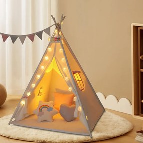 Jurhan Namiot tipi JULIA, 160x120x120cm, beżowo/różowa