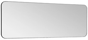 Lustro łazienkowe prostokątne z czarną ramą - 140x50 cm - DEMETRIA