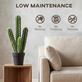 HOMCOM Sztuczny kaktus 53 cm w doniczce do domu, biura | Aosom PL