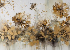 Obraz - Abstrakcyjny kwiatowy obraz (70x50 cm)