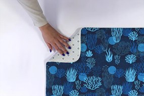 Dywanik do łazienki Dywanik do łazienki Niebieski Rafa Koralowa