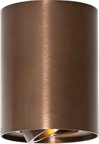 Inteligentny reflektor sufitowy ciemny brąz obrotowy i przechylny z Wifi GU10 50mm - Rondoo Up