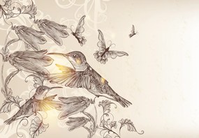 Fototapeta - Kolibry (196x136 cm)
