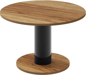 Okrągła ława do salonu Solo Mini 80 dąb