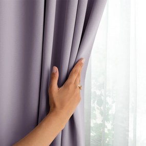 Szaroróżowa zasłona zaciemniająca 140x270 cm Eyelets – Restilo