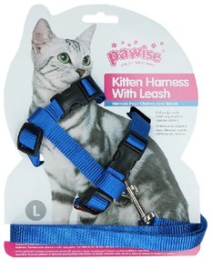 Niebieskie szelki dla kota KITTEN HARNES