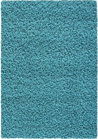 Dywan shaggy Best jednokolorowy turkusowy 80 cm x 150 cm