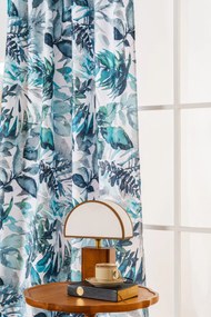 Designerska zasłona CORTINA 140x270 cm, wzorzysta Zawieszanie: Taśma z wiązaniami