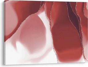 Obraz - Czerwony abstrakcyjny kwiat N⁰3 (70x50 cm)