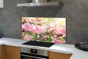 Panel Kuchenny Szklany Kolorowe Kwiaty