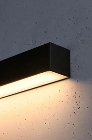 Czarny liniowy kinkiet LED biurowy 3000 K - EX633-Herrick
