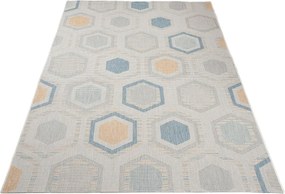Sznurkowy dywan skandynawski w geometryczny wzór K4-K34