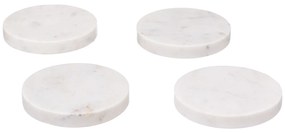 Podkładki pod kubki MARBLE, Ø 10 cm, 4 sztuki