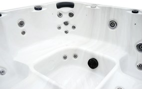 JACUZZI OGRODOWE PREMIUM WANNA  SPA 5-OSOBOWA WHITE OBUDOWA WHITE 195x195 CM