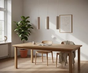 Loftowa potrójna lampa wisząca taupe W8-T29