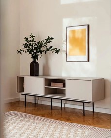 Szarobeżowa szafka pod TV 189x61x42 cm Mod – noo.ma