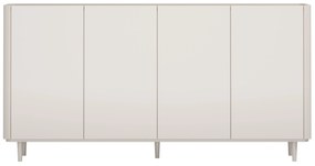 Komoda Elivo 200 cm na nóżkach - kaszmir / dąb olejowany