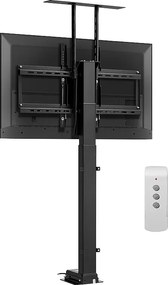 Uchwyt Ścienny na Telewizor SucceBuy Zmotoryzowany Stojak pod Telewizor z Pilotem do Ekranów o Przekątnej 81–178 cm, Zmotoryzowany Uchwyt o Maks