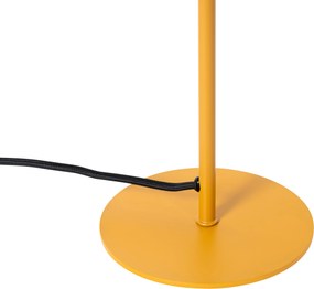 Designerska lampa stołowa żółta - Triangolo