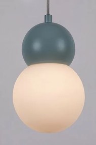 Rabalux 72279 lampa wisząca z metalu i szkła Gellia, niebieski