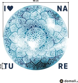 Naklejki na ścianę - Mandala z napisem