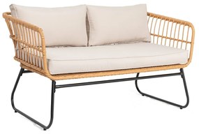Sofa ogrodowa ze sztucznego rattanu Bonami Essentials Vistdal