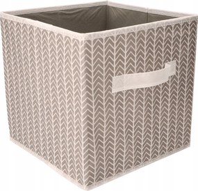 Organizer tekstylny Jodełka pudełko 31x31x31cm do szafy sypialni domu biura