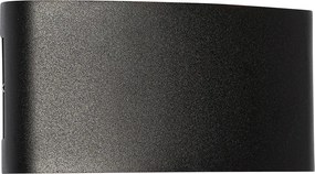 Lampa ścienna zewnętrzna czarna w tym LED 6-świateł IP54 - Silly