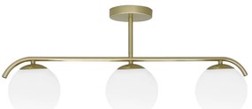 Lampa sufitowa w biało-złotym kolorze ze szklanym kloszem 15x69 cm Amadeo – Candellux Lighting