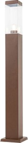 Nowoczesna lampa ogrodowa stojąca brązowa rdza 80 cm - Malios