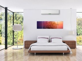 Obraz drzew we mgle (170x50 cm)