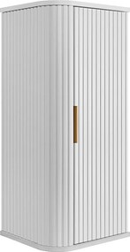 ELEGANCE Szafka wisząca słupek łazienkowy ryfle 31,5 x 35,5 x 79 biały