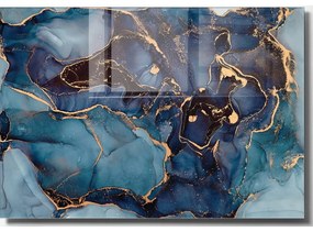 Szklany obraz 70x50 cm Dark Marble – Wallity