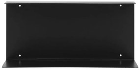 Czarna wielopoziomowa metalowa półka 18 cm Lille – House Nordic